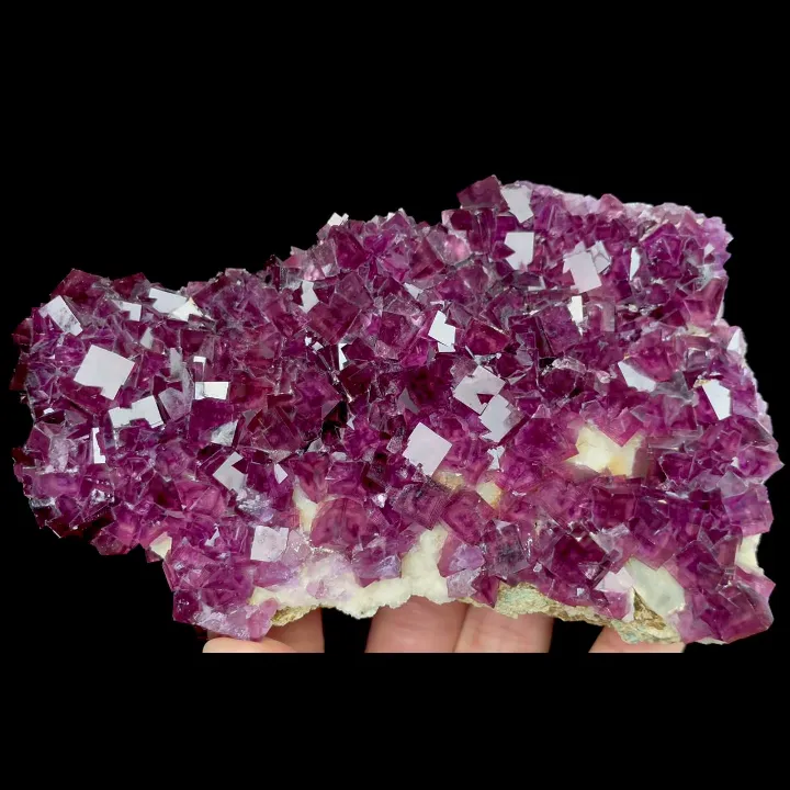 Natural Purple Cubic Fluorite, Mineral Specimen: Anhui,China (125*75*30MM) - image 3