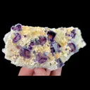 Natural Purple Cubic Fluorite, Mineral Specimen: Inner Mongolia,China (135*55*35MM) - image 3