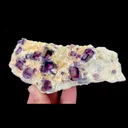 Natural Purple Cubic Fluorite, Mineral Specimen: Inner Mongolia,China (135*55*35MM) - image 2