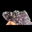 Natural Purple Cubic Fluorite, Mineral Specimen: Inner Mongolia,China (165*65*25MM) - image 3