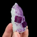 Natural Purple Cubic Fluorite, Mineral Specimen: Inner Mongolia,China (25*60*30MM) - image 2
