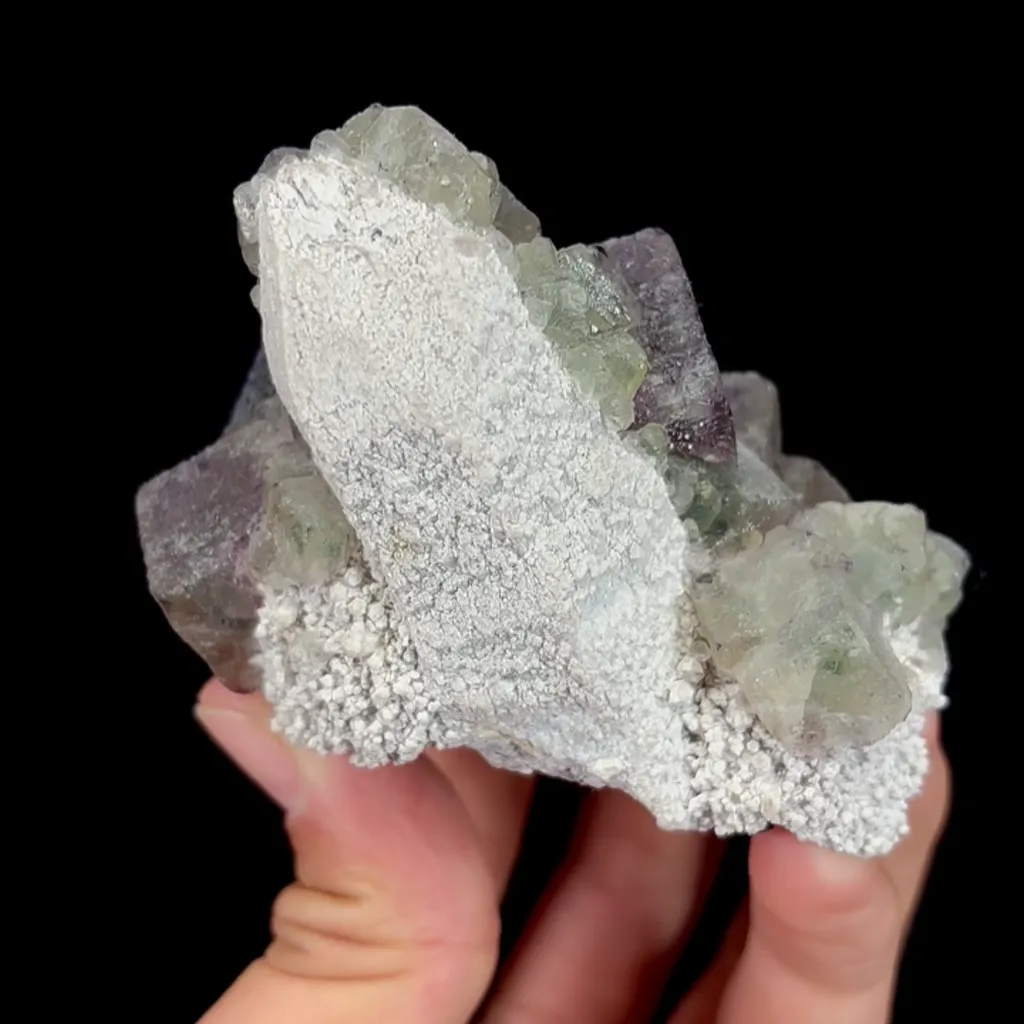 Natural Purple Cubic Fluorite, Mineral Specimen: Inner Mongolia,China (55*75*55MM) - image 6
