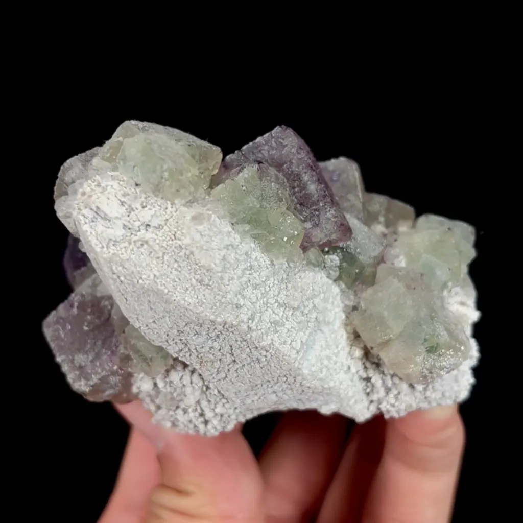 Natural Purple Cubic Fluorite, Mineral Specimen: Inner Mongolia,China (55*75*55MM) - image 7