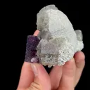 Natural Purple Cubic Fluorite, Mineral Specimen: Inner Mongolia,China (55*75*55MM) - image 5