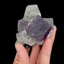 Natural Purple Cubic Fluorite, Mineral Specimen: Inner Mongolia,China (55*75*55MM) - image 4