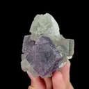 Natural Purple Cubic Fluorite, Mineral Specimen: Inner Mongolia,China (55*75*55MM) - image 2