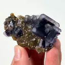 Natural Purple Cubic Fluorite, Mineral Specimen: Inner Mongolia,China (65*35*20MM) - image 1