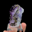 Natural Purple Cubic Fluorite, Mineral Specimen: Yaogangxian,Hunan (25*25*35MM) - image 3