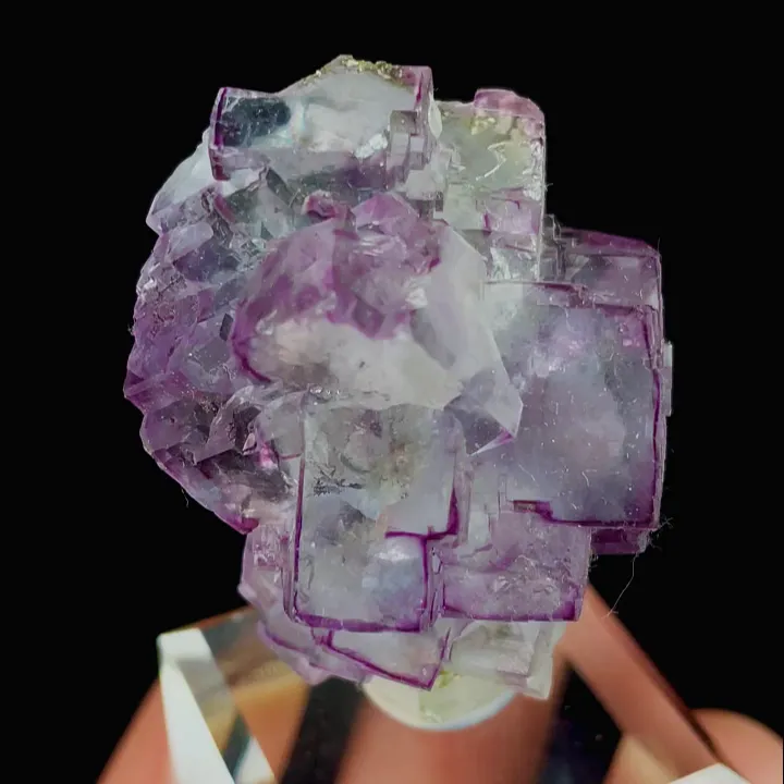 Natural Purple Cubic Fluorite, Mineral Specimen: Yaogangxian,Hunan (30*30*25MM) - image 5