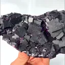 Natural Purple Cubic Fluorite, Mineral Specimen: Zhejiang,China (140*90*40MM) - image 2