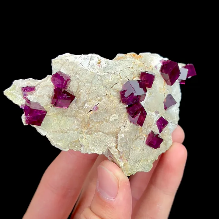 Natural Purple Cubic Fluorite, Mineral Specimen:Anhui,China (100*55*15MM) - image 3