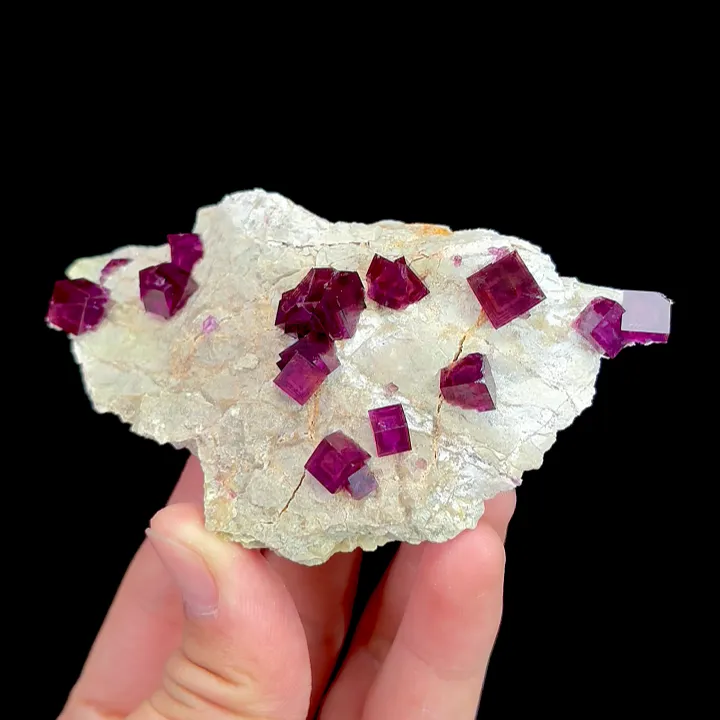 Natural Purple Cubic Fluorite, Mineral Specimen:Anhui,China (100*55*15MM) - image 5