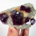 Natural Purple Cubic Fluorite, Mineral Specimen:Anhui,China (105*70*30MM) - image 3