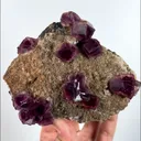 Natural Purple Cubic Fluorite, Mineral Specimen:Anhui,China (120*105*30MM) - image 2