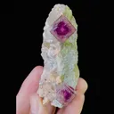 Natural Purple Cubic Fluorite, Mineral Specimen:Anhui,China (35*80*25MM) - image 4