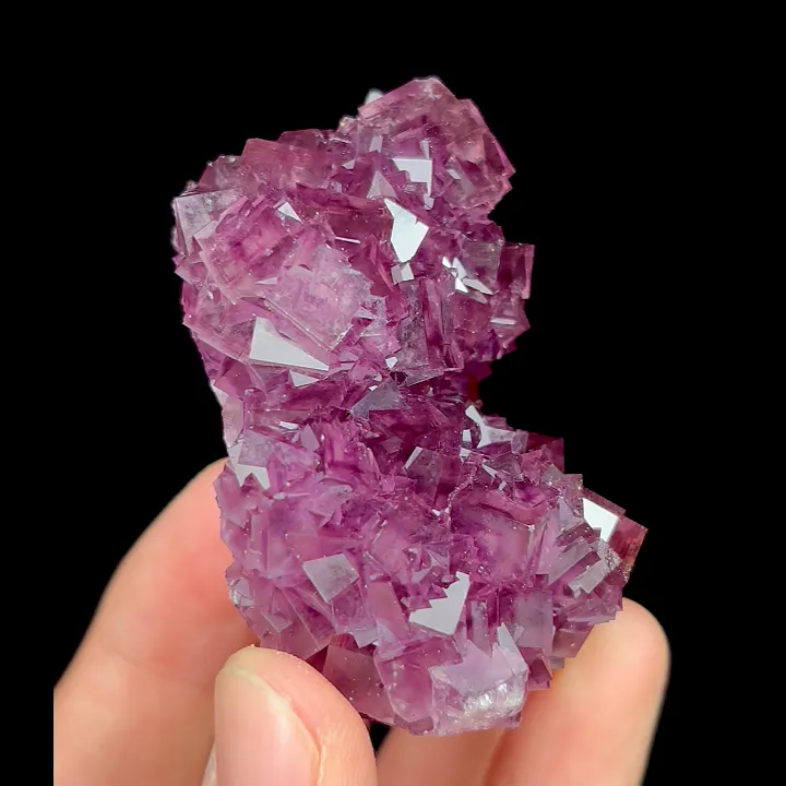 Natural Purple Cubic Fluorite, Mineral Specimen:Anhui,China (40*60*30MM) - image 4
