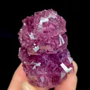 Natural Purple Cubic Fluorite, Mineral Specimen:Anhui,China (40*60*30MM) - image 2