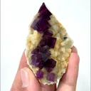 Natural Purple Cubic Fluorite, Mineral Specimen:Anhui,China (40*65*15MM) - image 3