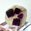 Natural Purple Cubic Fluorite, Mineral Specimen:Anhui,China (55*30*20MM) - image 3