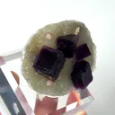 Natural Purple Cubic Fluorite, Mineral Specimen:Anhui,China (55*30*20MM) - image 2