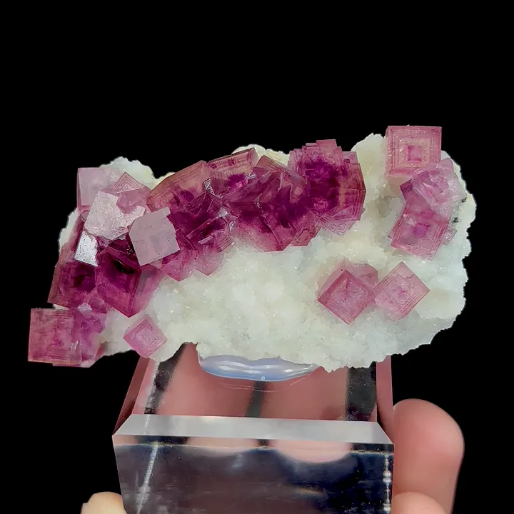Natural Purple Cubic Fluorite, Mineral Specimen:Anhui,China (65*35*20MM) - image 4