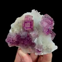Natural Purple Cubic Fluorite, Mineral Specimen:Anhui,China (70*35*65MM) - image 4