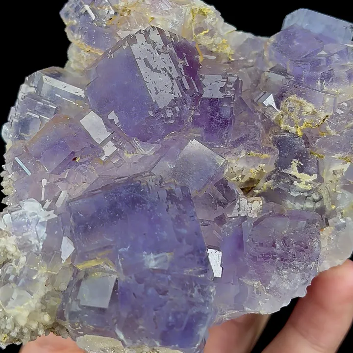 Natural Purple Cubic Fluorite, Mineral Specimen:Fujian,China (100*95*40MM) - image 2
