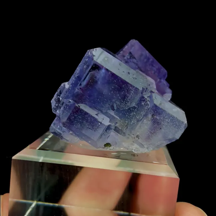 Natural Purple Cubic Fluorite, Mineral Specimen:Fujian,China (35*30*30MM) - image 3