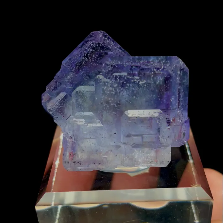 Natural Purple Cubic Fluorite, Mineral Specimen:Fujian,China (35*30*30MM) - image 5