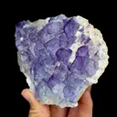Natural Purple Cubic Fluorite, Mineral Specimen:Guizhou,China (115*85*30MM) - image 2