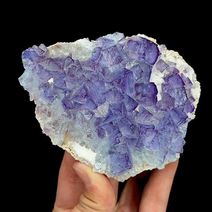 Natural Purple Cubic Fluorite, Mineral Specimen:Guizhou,China (115*85*30MM) - image 3
