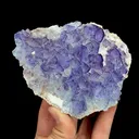 Natural Purple Cubic Fluorite, Mineral Specimen:Guizhou,China (115*85*30MM) - image 3