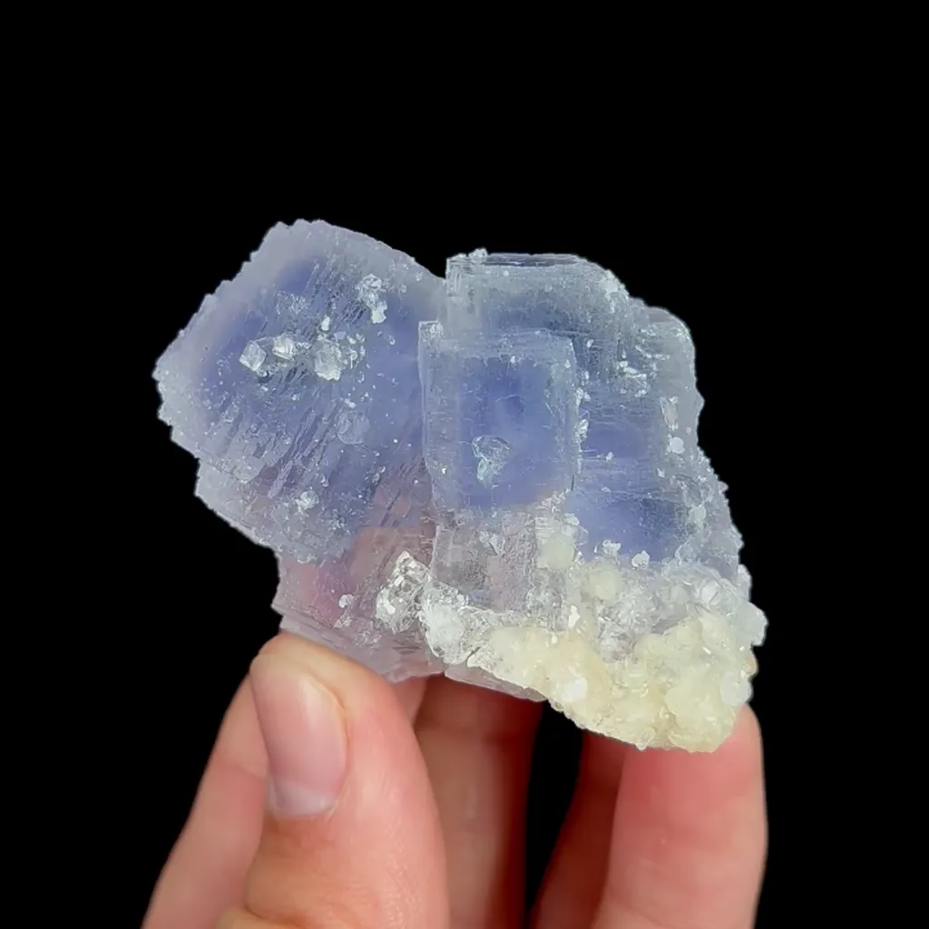 Natural Purple Cubic Fluorite, Mineral Specimen:Guizhou,China (55*45*35MM) image