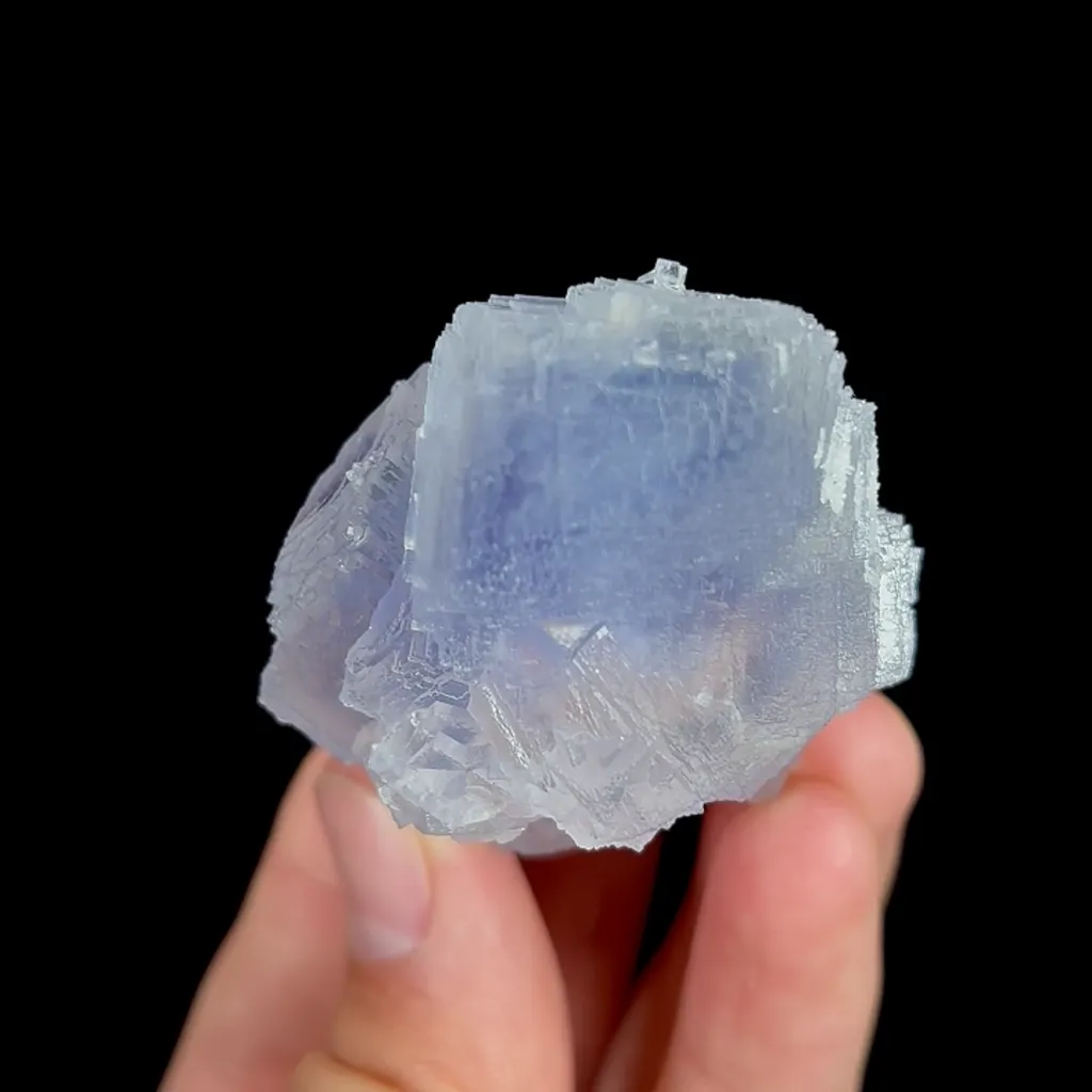 Natural Purple Cubic Fluorite, Mineral Specimen:Guizhou,China (55*45*35MM) - image 5
