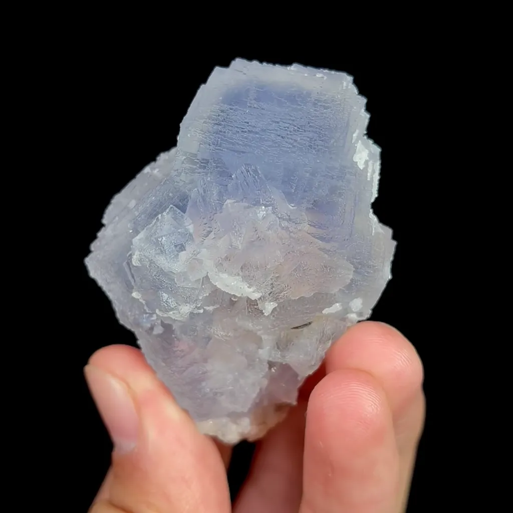 Natural Purple Cubic Fluorite, Mineral Specimen:Guizhou,China (55*45*35MM) - image 4