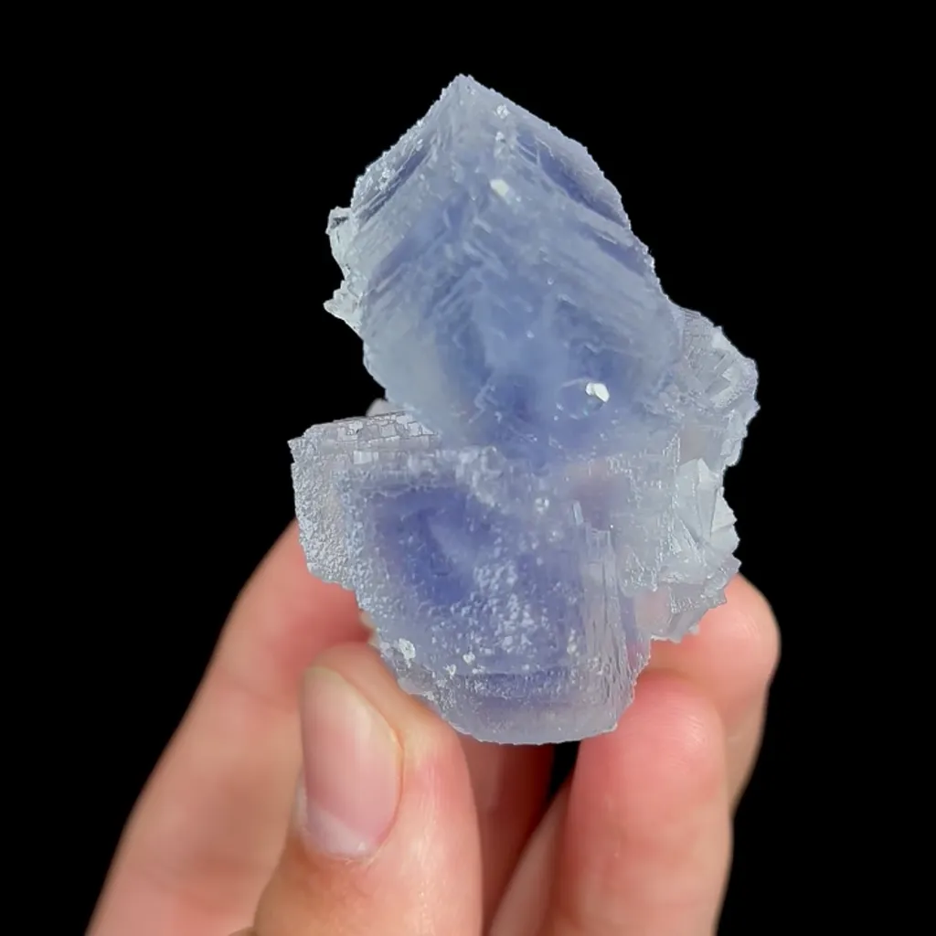 Natural Purple Cubic Fluorite, Mineral Specimen:Guizhou,China (55*45*35MM) - image 3