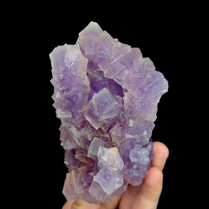 Natural Purple Cubic Fluorite, Mineral Specimen:Guizhou,China (70*120*60MM) - image 3