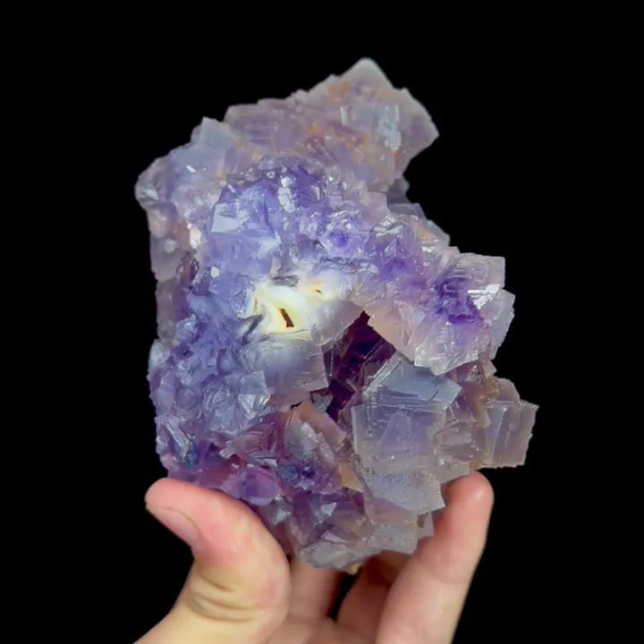 Natural Purple Cubic Fluorite, Mineral Specimen:Guizhou,China (70*120*60MM) - image 5