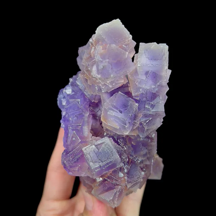 Natural Purple Cubic Fluorite, Mineral Specimen:Guizhou,China (70*120*60MM) - image 4