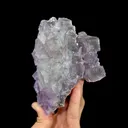 Natural Purple Cubic Fluorite, Mineral Specimen:Guizhou,China (85*125*70MM) - image 1