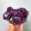 Natural purple cubic Fluorite, Mineral Specimen:Henan,China (115*75*45MM) - image 1