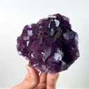 Natural Purple Cubic Fluorite, Mineral Specimen:Henan,China (135*95*45MM) - image 2