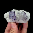 Natural Purple Cubic Fluorite Mineral Specimen,High Quality Specimen(69*35*26mm) - image 1