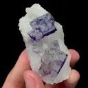 Natural Purple Cubic Fluorite Mineral Specimen,High Quality Specimen(69*35*26mm) - image 3