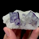 Natural Purple Cubic Fluorite Mineral Specimen,High Quality Specimen(69*35*26mm) - image 2