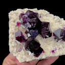 Natural Purple Cubic Fluorite Mineral Specimen,High Quality Specimen,ANHUI,CHINA(120*80*40mm) - image 2