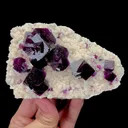Natural Purple Cubic Fluorite Mineral Specimen,High Quality Specimen,ANHUI,CHINA(120*80*40mm) - image 1