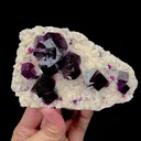 Natural Purple Cubic Fluorite Mineral Specimen,High Quality Specimen,ANHUI,CHINA(120*80*40mm) - image 4