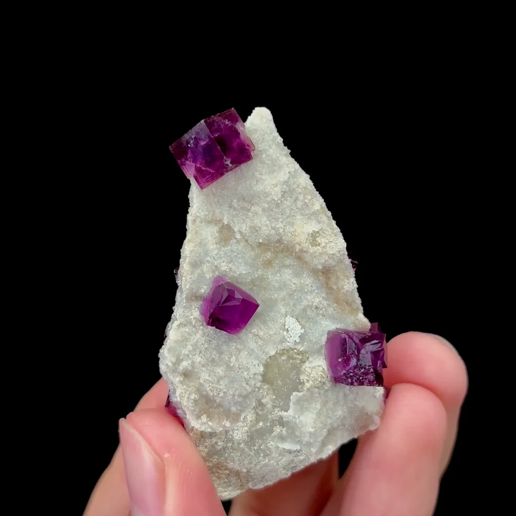 Natural Purple Cubic Fluorite Mineral Specimen,High Quality Specimen,ANHUI,CHINA(50*35*10mm) - image 4