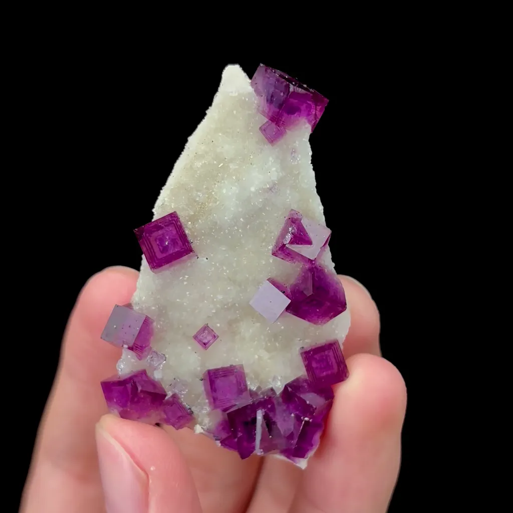 Natural Purple Cubic Fluorite Mineral Specimen,High Quality Specimen,ANHUI,CHINA(50*35*10mm) - image 3
